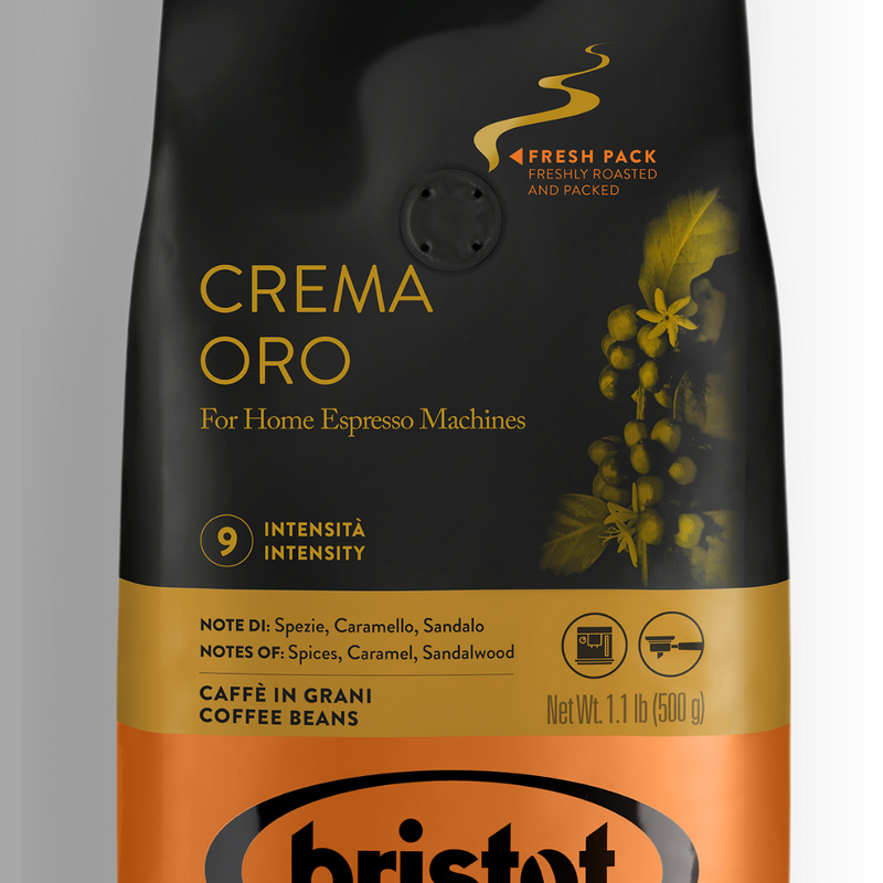 Bristot Crema Oro Beans - 500g Fresh Pack